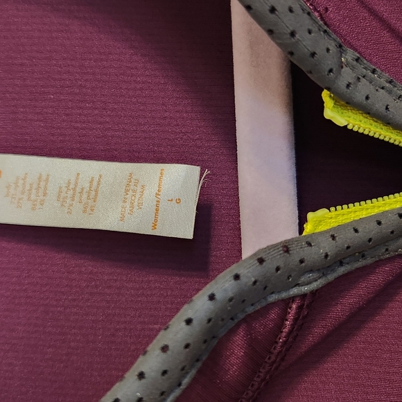 LUCY DARK PURPLE ZIP-UP JACKET SIZE L - Picture 2 of 6